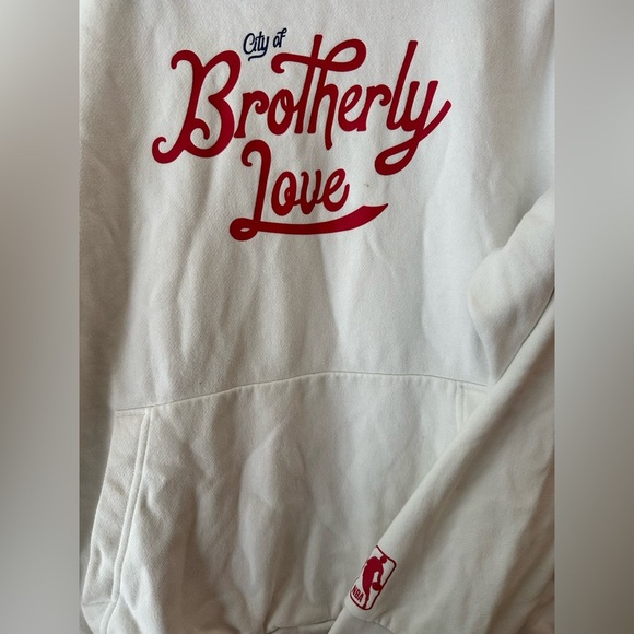 Authentic NBA Nike Philadelphia 76ers Men’s White Hoodie City Edition - Picture 5 of 10